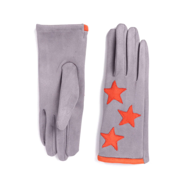 Triple Star Contrast Gloves - Grey